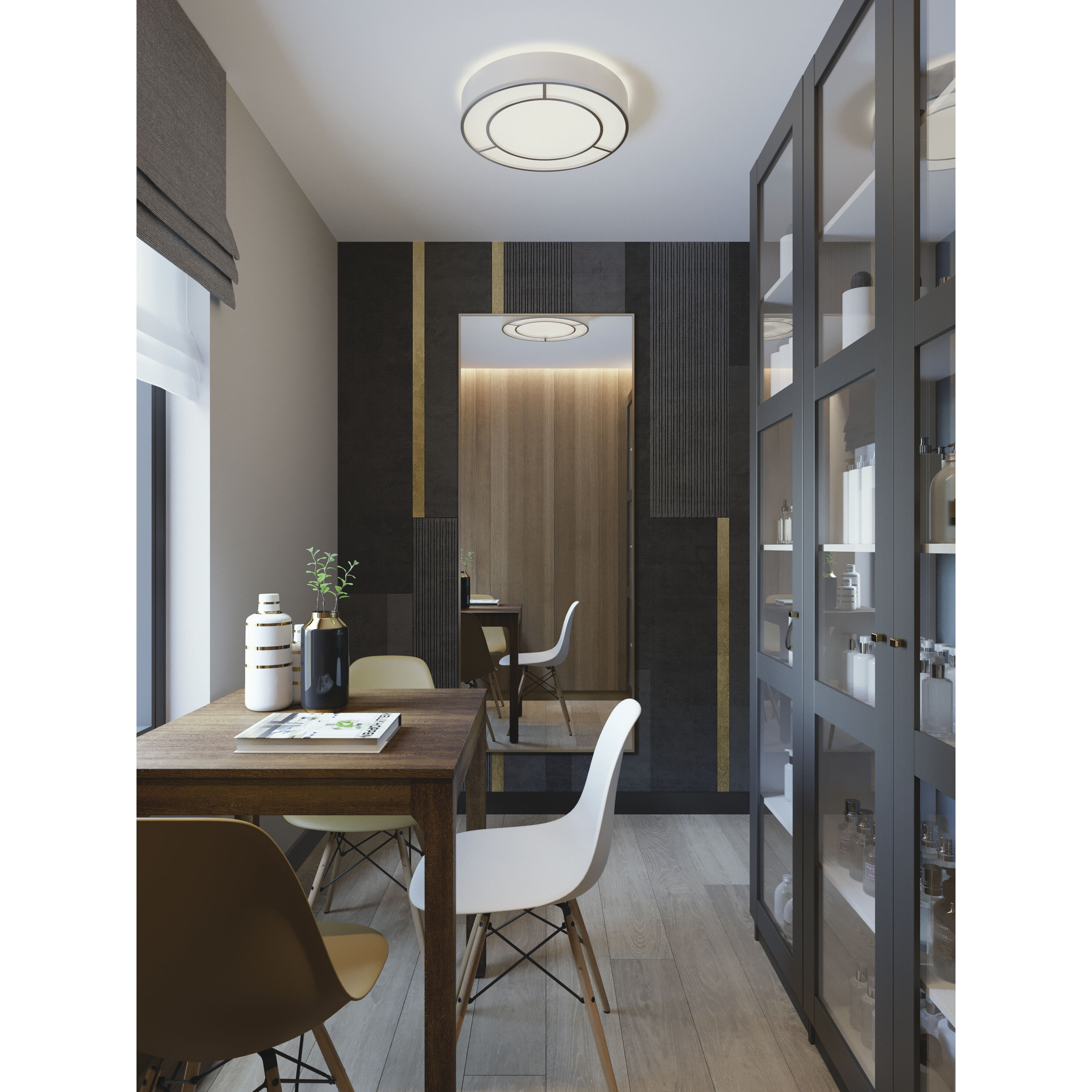 Reeves LED 20 inch Satin Nickel Flush Mount Ceiling Light