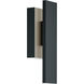 Tru LED 24 inch Black Outdoor Sconce