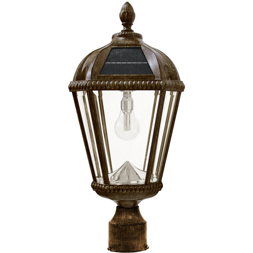 Royal LED 18 inch Weathered Bronze Post Light, Solar