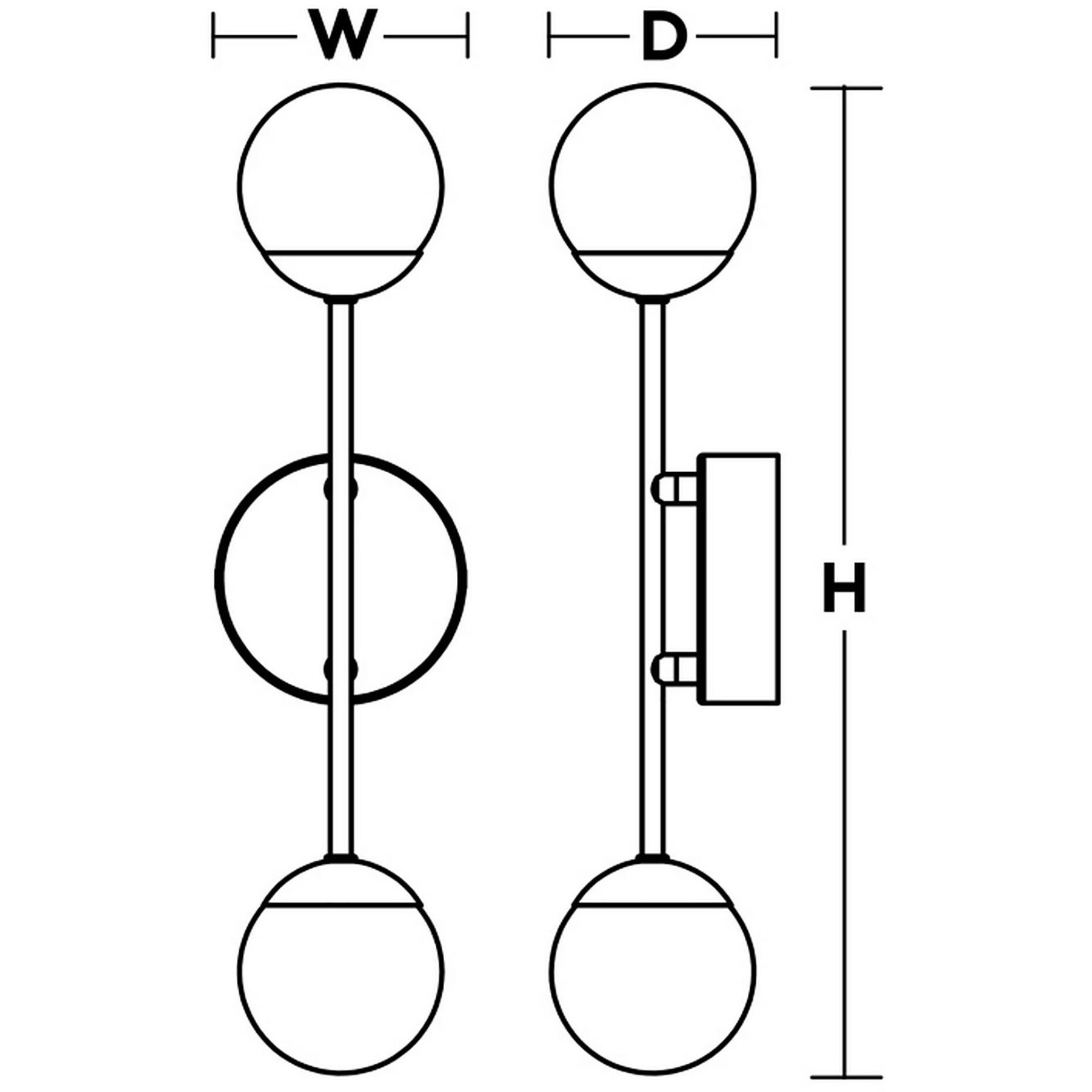 Pearl Wall Sconce Wall Light in Satin Nickel