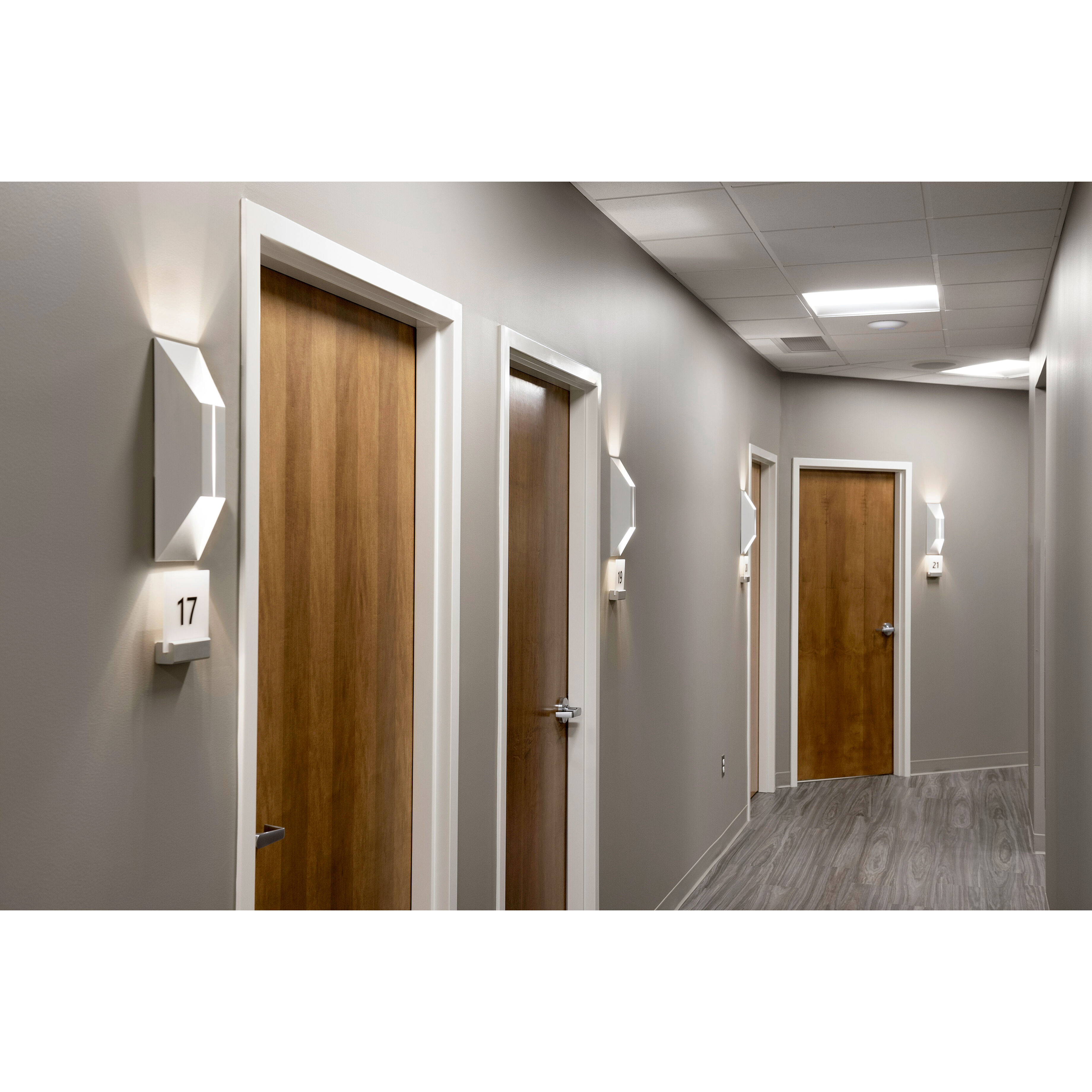 Summit LED 4.72 inch White and Silver ADA Sconce Wall Light