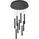 Eli 9 Light 24 inch Black Pendant Ceiling Light