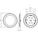 Slim LED 7.5 inch White Flush Mount Ceiling Light