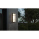 August LED 12 inch Black Outdoor Wall Sconce