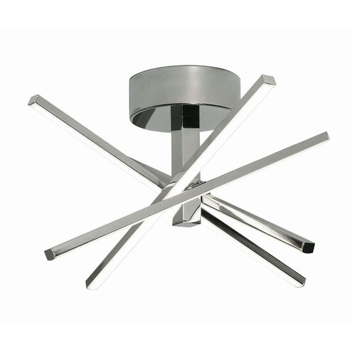 Jaxx LED 15 inch Polished Chrome Flushmount Ceiling Light