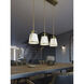 Lizzette Linear Pendant Ceiling Light in Light Antique Brass