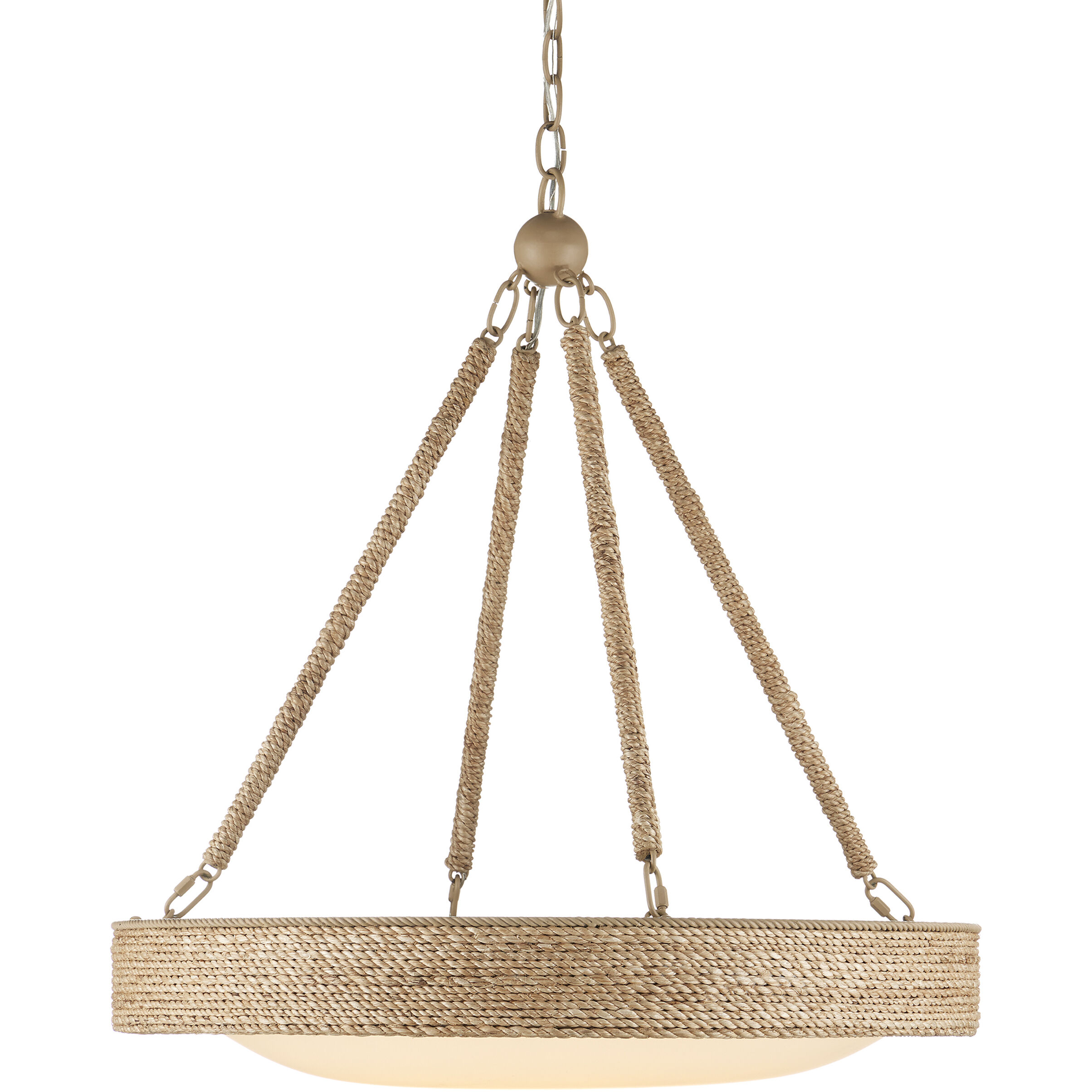 Hopscotch 1 Light 24 inch Natural/Frosted White/Beige/Sugar White Chandelier Ceiling Light