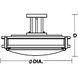 Carlisle LED 12 inch Satin Nickel Semi-Flush Mount Ceiling Light