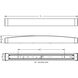 Algiers 1 Light 37.25 inch Satin Nickel Vanity Light Wall Light