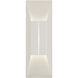 Summit LED 5 inch White and Silver ADA Sconce Wall Light