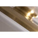 Skye LED 15 inch Satin Brass Flush Mount Ceiling Light