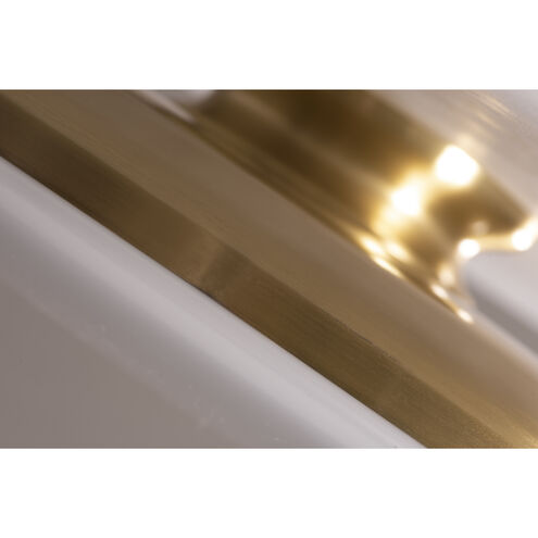 Skye LED 15 inch Satin Brass Flush Mount Ceiling Light