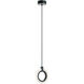 Halo LED 8 inch Black Pendant Ceiling Light