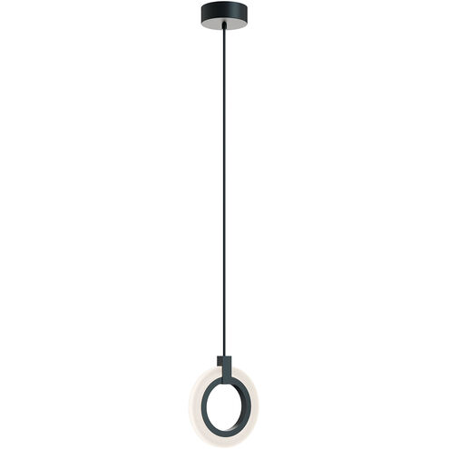 Halo LED 8 inch Black Pendant Ceiling Light