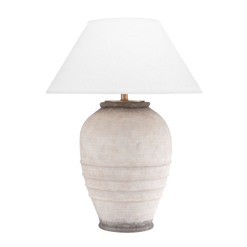 Decatur 33.5 inch 75 watt Ash Table Lamp Portable Light