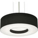 Montclair 2 Light 12.25 inch Satin Nickel Pendant Ceiling Light in Black