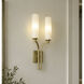 Ellington 2 Light 10 inch Light Antique Brass Wall Sconce Wall Light
