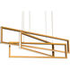 Cole LED 39 inch Gold Linear Pendant Ceiling Light