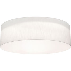 Anton LED 30 inch Linen White Flush Mount Ceiling Light
