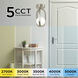 Milan LED 7.38 inch Satin Nickel Semi Flush Mount Ceiling Light