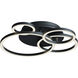 Orbit LED 18 inch Black Semi-Flush Mount Ceiling Light