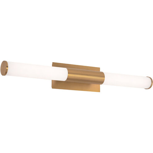 Dax 2 Light 36 inch Satin Brass ADA Vanity Light Wall Light