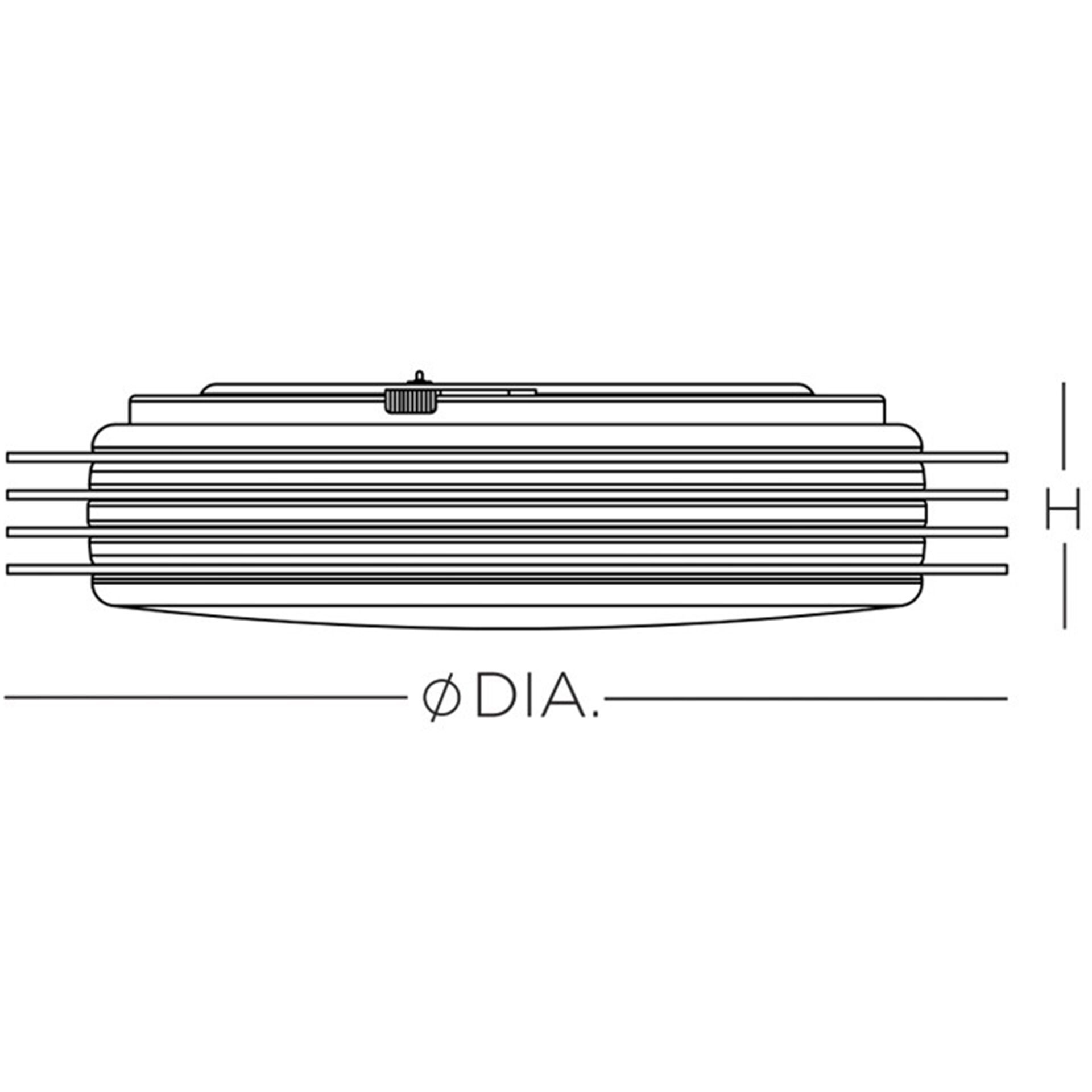 Lenox LED 23 inch White Flush Mount Ceiling Light