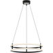 Gemini LED 24 inch Black Pendant Ceiling Light