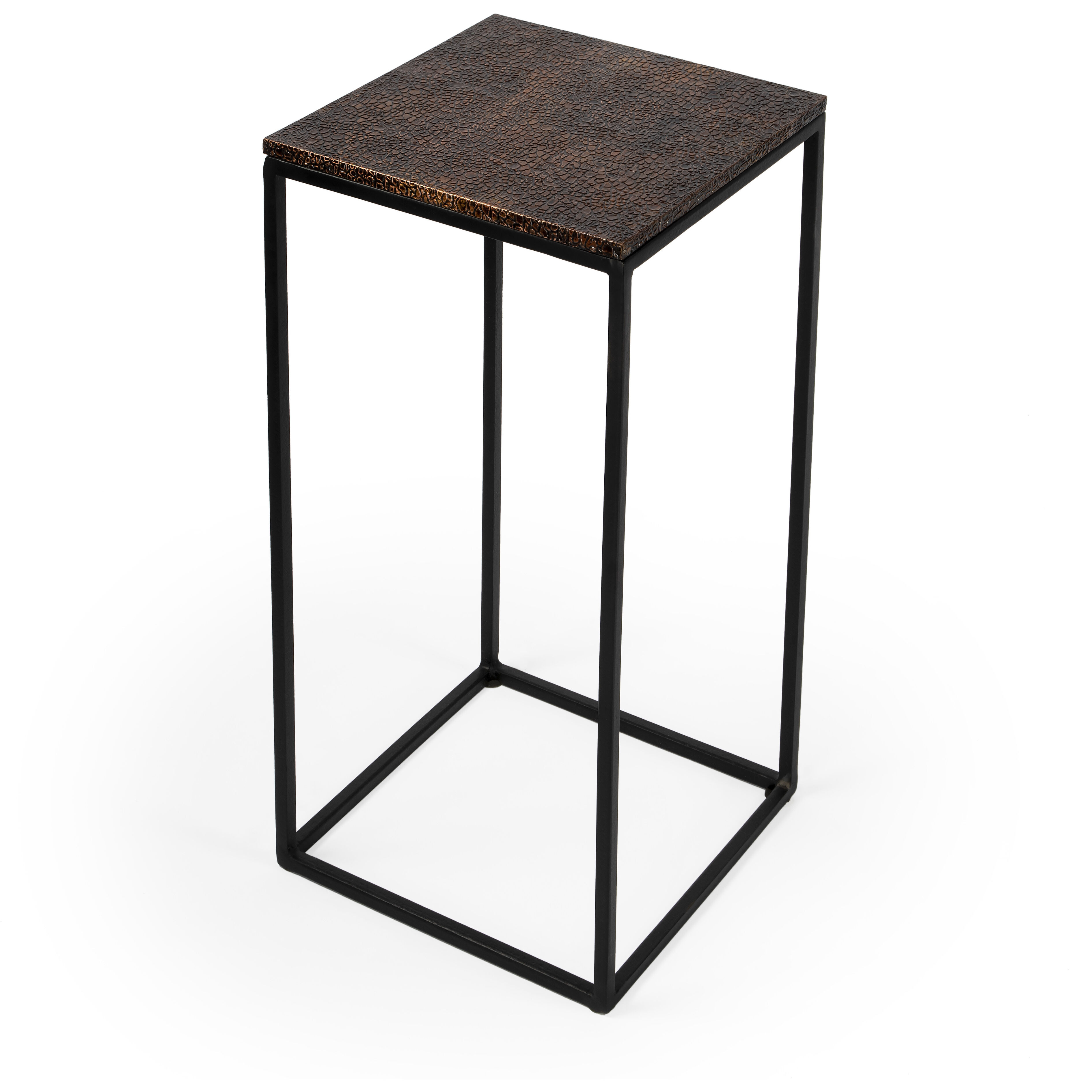 Lacrossa Top Side Table in Bronze
