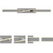 Twist 2 Light 35.75 inch Satin Nickel Bath Vanity Wall Light