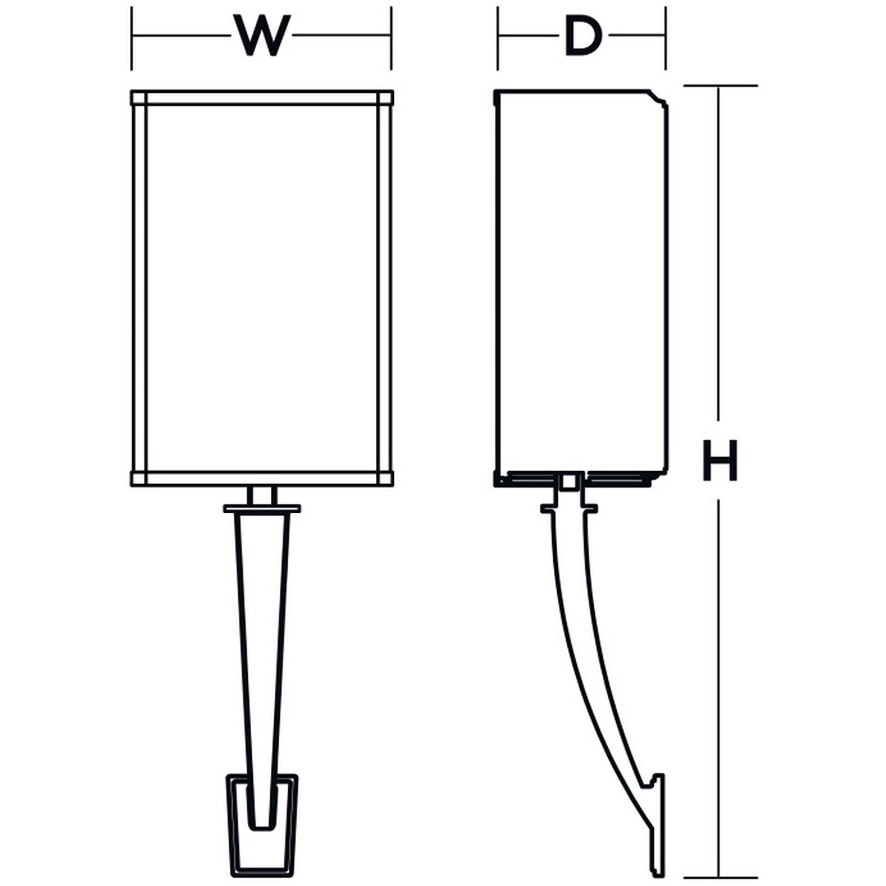 Sheridan 1 Light 6.13 inch Satin Nickel ADA Wall Sconce Wall Light