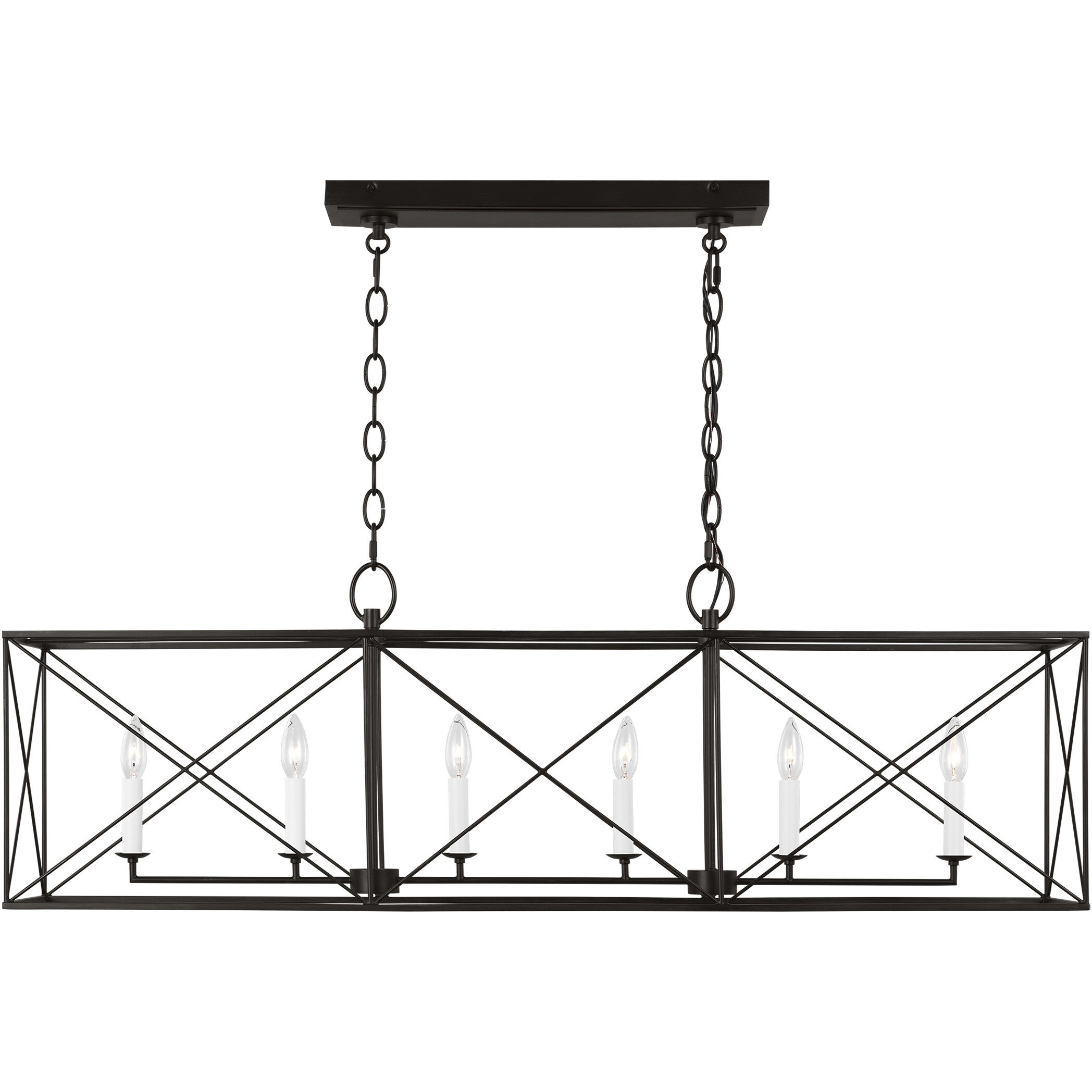 C&M by Chapman & Myers Beatrix 6 Light 11.00 inch Island Light