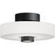 Sydney LED 13 inch Black Semi Flush Mount Ceiling Light