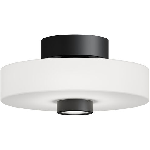 Sydney LED 13 inch Black Semi Flush Mount Ceiling Light