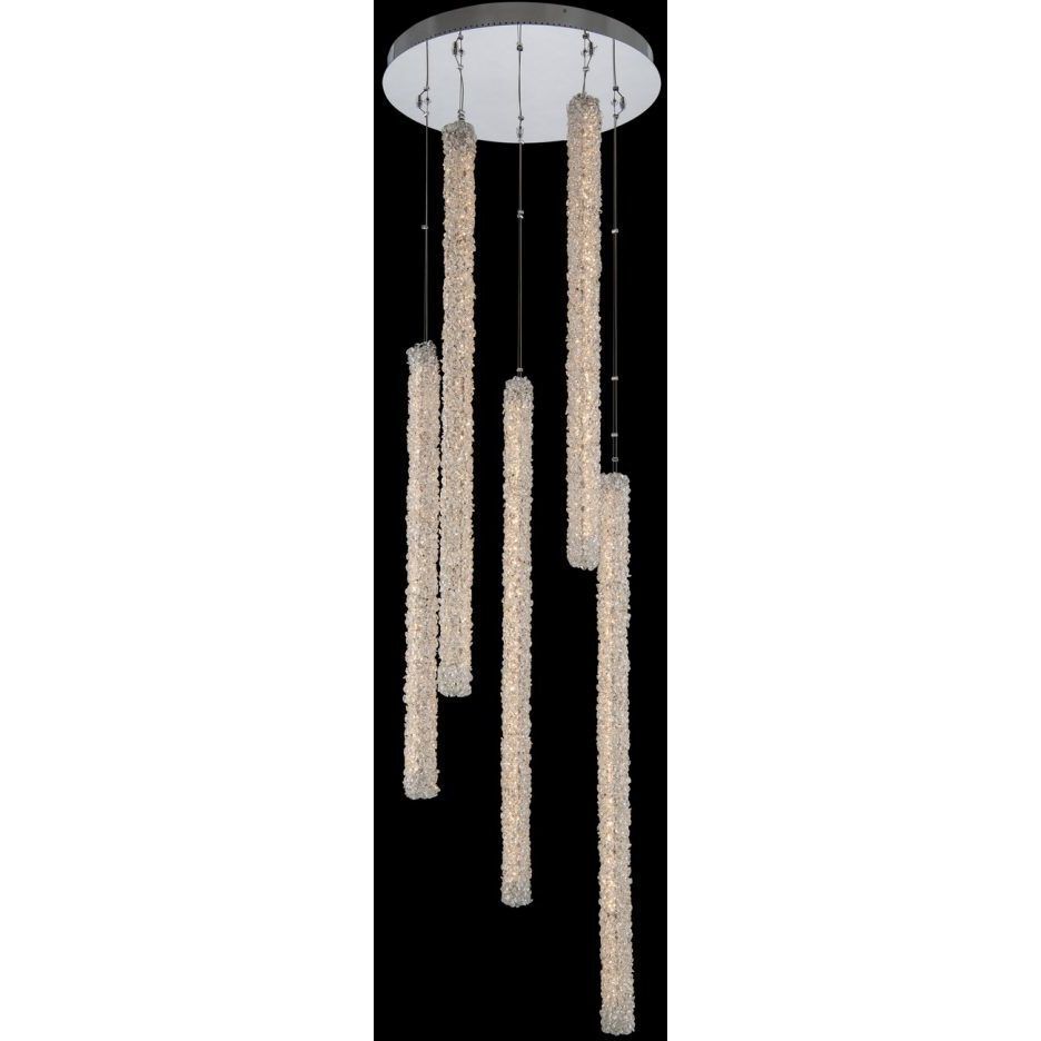 Lina LED 24 inch Polished Chrome Foyer Pendant Ceiling Light