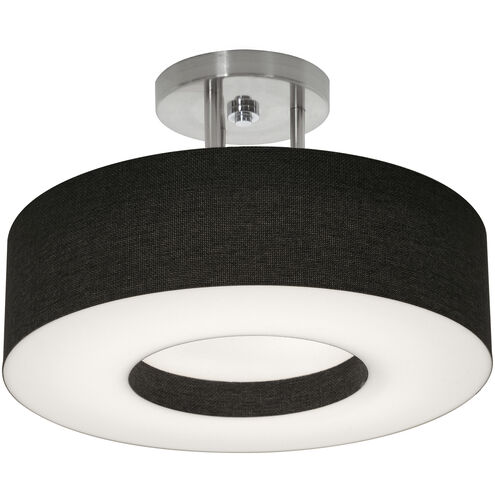 Montclair 2 Light 12 inch Satin Nickel Semi-Flush Mount Ceiling Light