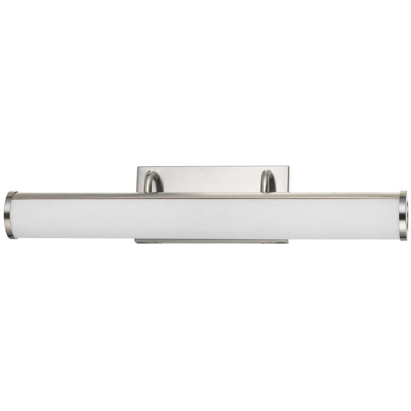 Signature 1 Light 24 inch Brushed Steel Vanity Light Wall Light, Medium