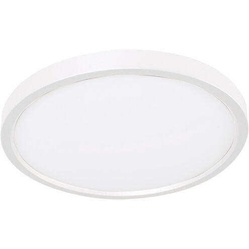 Edge 1 Light 12 inch White Flush Mount Ceiling Light