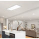Lugano LED 48 inch White Linear Flush Mount Ceiling Light