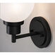 Abrya 1 Light 5.91 inch Black Wall Sconce Wall Light