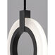Halo LED 8 inch Black Pendant Ceiling Light