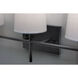 Rose LED 22 inch Black Vanity Light Wall Light