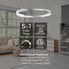 Oberon LED 1.4 inch Light Antique Brass Pendant Ceiling Light