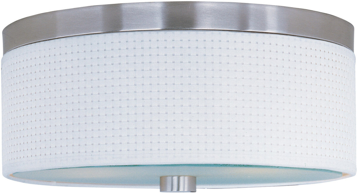 Beekman 2 Light 14 inch Satin Nickel Flush Mount Ceiling Light
