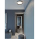 Sona LED 16 inch Black Flush Mount Ceiling Light
