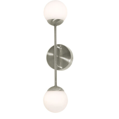 Pearl 2 Light 4 inch Satin Nickel Wall Sconce Wall Light