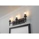 Huntington 3 Light 24 inch Black Vanity Light Wall Light