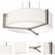 Apex 1 Light 14.25 inch Weathered Grey Pendant Ceiling Light in Linen White