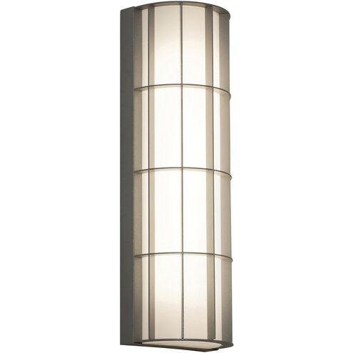 Broadway LED 13.5 inch Textured Grey Outdoor Sconce