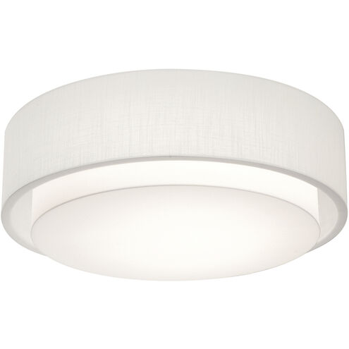 Sanibel 3 Light 18 inch Linen White Flush Mount Ceiling Light